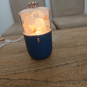 Lampara De Sal Premium-Base Azul